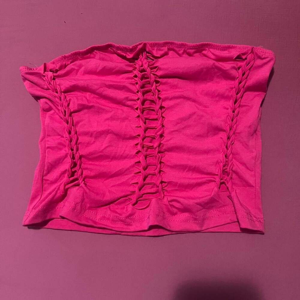Women's Pink Crop-top